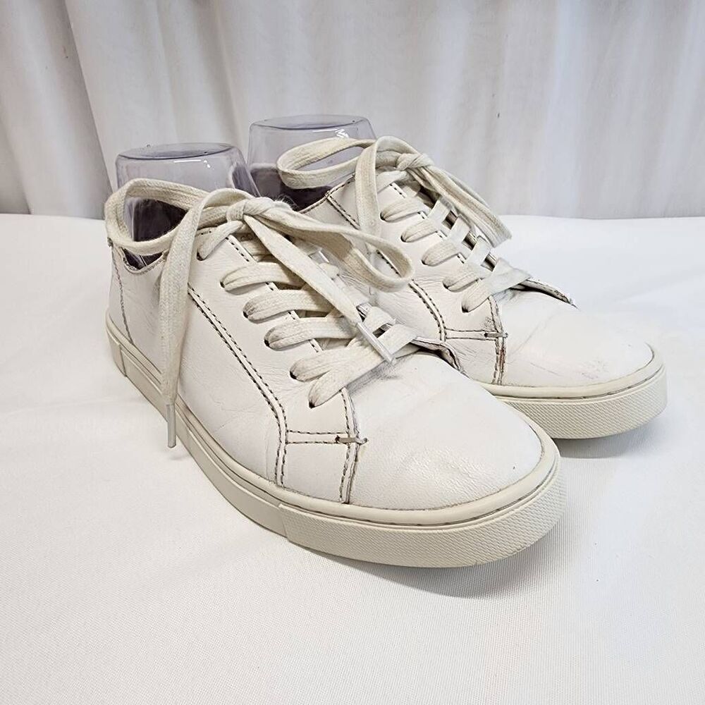 FRYE Women’s Size 7.5 Low Top Ivy Sneaker White Leather A